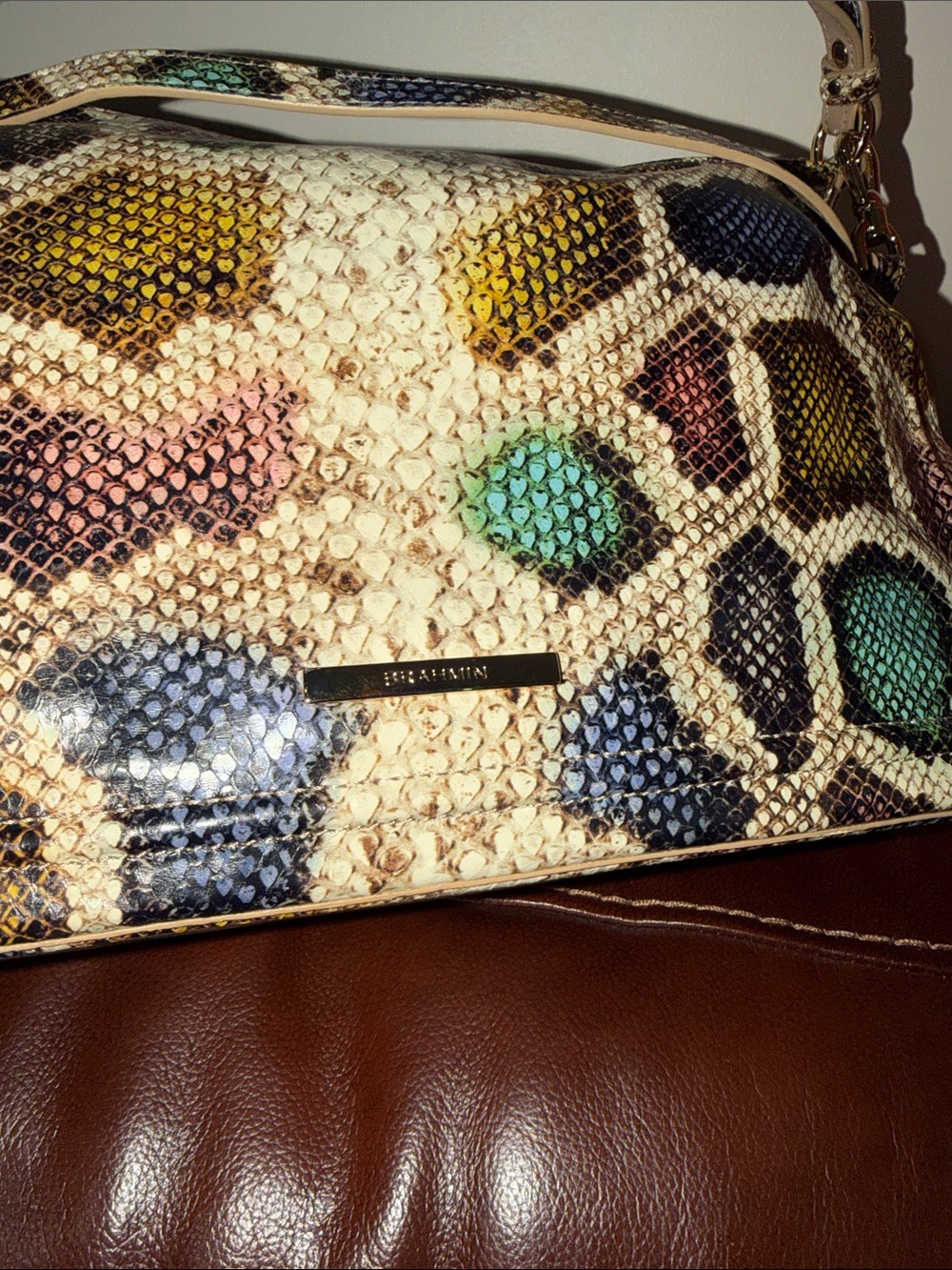 ‼️Brahmin Heather Multi Caloosa Shoulder Bag Crossbosy Bag - Picture 8 of 12